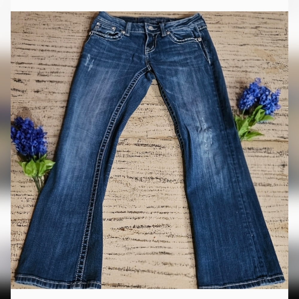 Miss Me Dark Blue Flare Jeans